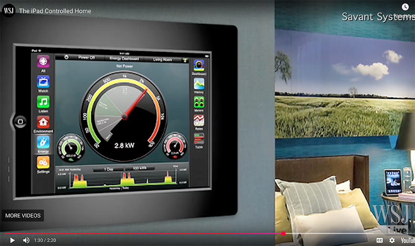 Wall Street Journal: iPad Controlled Home 3 modern smart home featured